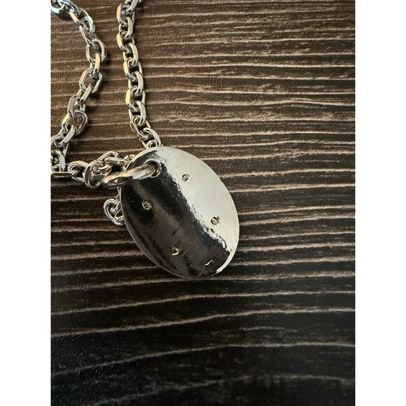 Authentic FENDI Silver & Gold Pendant with Repurposed Necklace - Picture 2 of 7